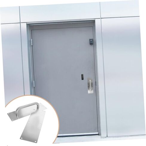 Holibanna Commercial Door Handle Pull Push Plate Door Pull Handle for Hotel and Public Areas Durable Smooth Edges Easy Installation with Screws in Saudi Arabia