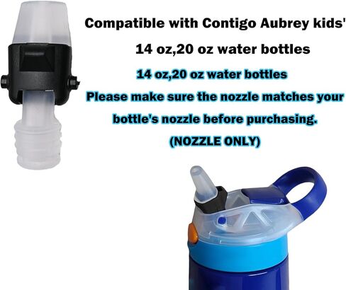 3Pcs Bite Valve Replacement Parts for Contigo Water Bottle Bite Valve, Soft Silicone BPA Free Lids Replacement (Black) in Saudi Arabia