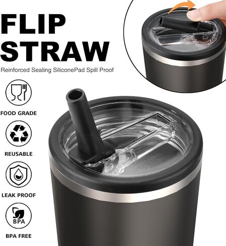 2 Pack 40 oz Detachable Flip Straw Lid Replacement Stanley Cup Lid Accessories Leak Proof Lids Replacement with Handle for Stanley Quencher H2.0 Tumbler in Saudi Arabia