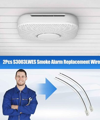 2Pcs S3003LWES Smoke Alarm Replacement Wire Fits for Google Nest Protect Smoke Alarm 120V Replaces (Not Fit for Other Nest Devices) in Saudi Arabia