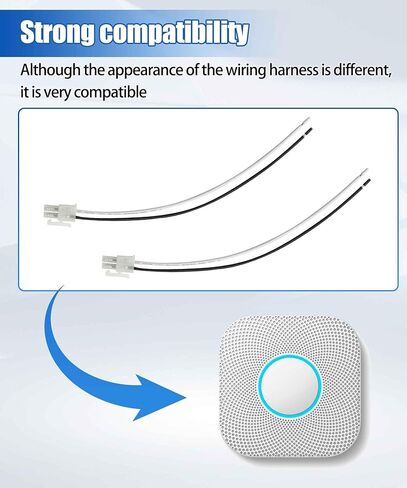 2Pcs S3003LWES Smoke Alarm Replacement Wire Fits for Google Nest Protect Smoke Alarm 120V Replaces (Not Fit for Other Nest Devices) in Saudi Arabia