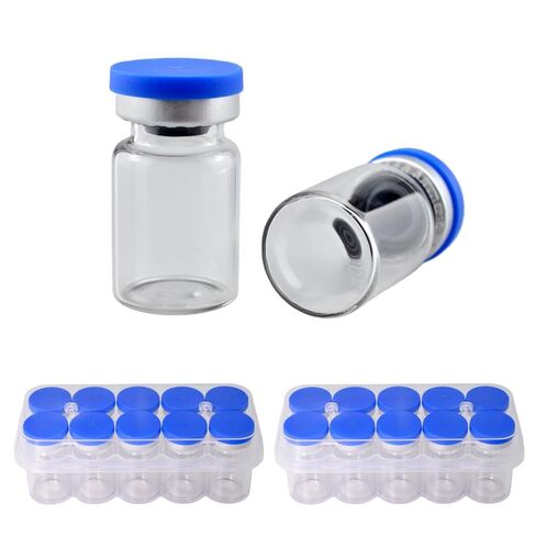 5ml Borosilicate Glass Vials with Pre-Installed Flip-Top Caps, 20 Pcs (2×10-Pack) in Clear Case, 22mm × 35mm,Reusable Sample Storage Bottles for Laboratory, Reagents, DIY. in Saudi Arabia