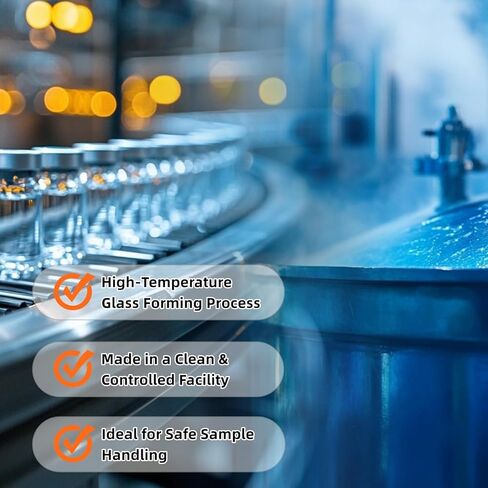 5ml Borosilicate Glass Vials with Pre-Installed Flip-Top Caps, 20 Pcs (2×10-Pack) in Clear Case, 22mm × 35mm,Reusable Sample Storage Bottles for Laboratory, Reagents, DIY. in Saudi Arabia