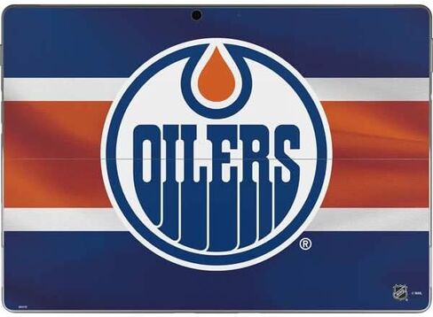 Skinit Tablet Decal Skin Compatible with Surface Pro 8 - Officially Licensed NHL Edmonton Oilers Jersey Design in Saudi Arabia