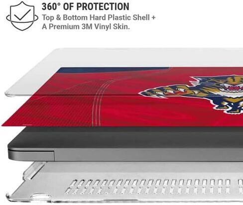 Skinit Case + Skin Compatible with MacBook Pro 16in (2021) - Officially Licensed NHL Florida Panthers Jersey Design in Saudi Arabia