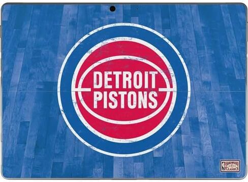 Skinit Tablet Decal Skin Compatible with Surface Pro 8 - Officially Licensed NBA Detroit Pistons Hardwood Classics Design in Saudi Arabia