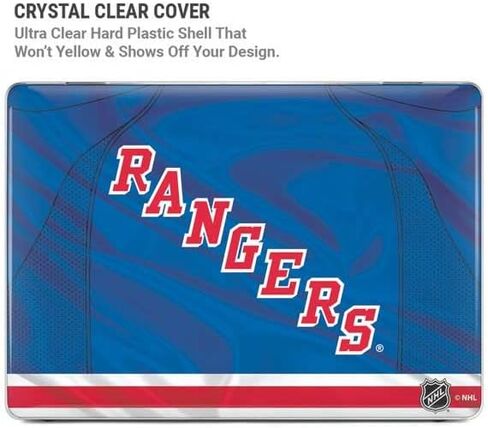 Skinit Case + Skin Compatible with MacBook Pro 16in (2021) - Officially Licensed NHL New York Rangers Home Jersey Design in Saudi Arabia