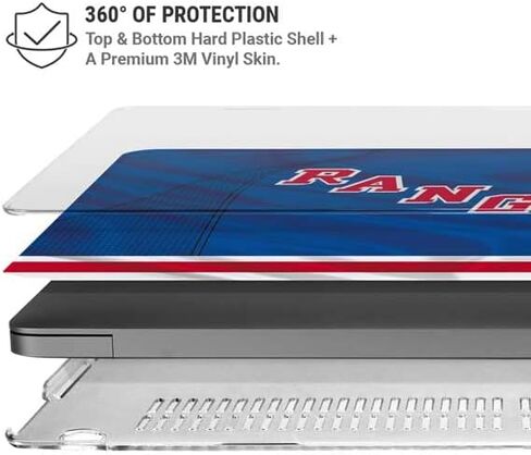 Skinit Case + Skin Compatible with MacBook Pro 16in (2021) - Officially Licensed NHL New York Rangers Home Jersey Design in Saudi Arabia