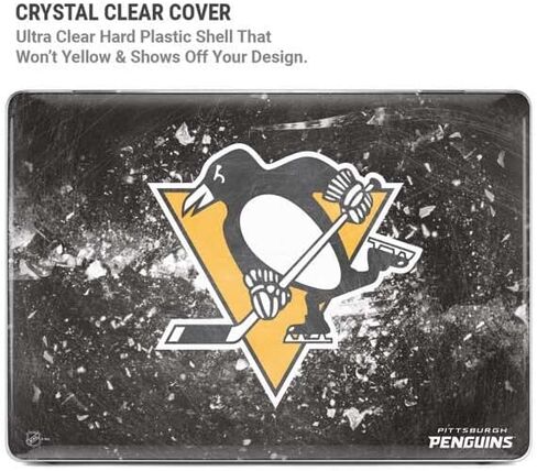 Skinit Case + Skin Compatible with MacBook Pro 16in (2021) - Officially Licensed NHL Pittsburgh Penguins Frozen Design in Saudi Arabia