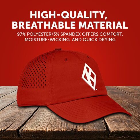 Desert Cactus Kappa Alpha Psi Snapback Baseball Hat, Kappas Unstructured BreezePro Performance Hat with Adjustable Silicone Strap (Design BP2-Red B) in Saudi Arabia