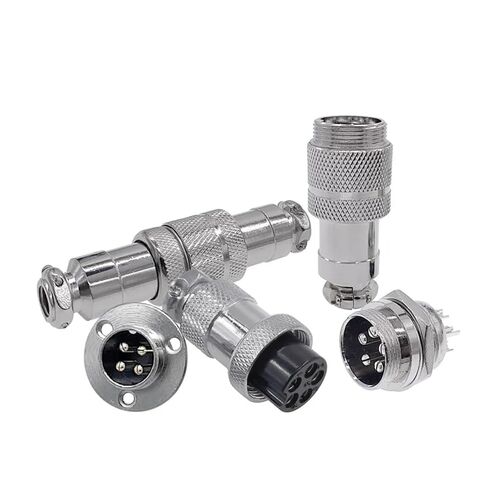 GX20 Connector Female Flange Socket Diam 20mm Push-Pull Circular Quick Connector 10Pcs(GX20 Flange Socket,2P) in Saudi Arabia
