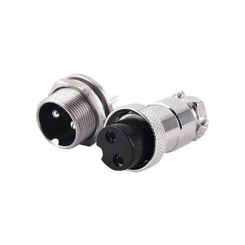 GX20 Connector Female Flange Socket Diam 20mm Push-Pull Circular Quick Connector 10Pcs(GX20 Flange Socket,2P) in Saudi Arabia