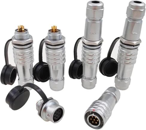 SF12 Connector 2, 3, 4, 5, 6, 7 9-pin Male and Female Plugs, Equipment Power IP67 1Pcs(SF12-3 Panel Mount) in Saudi Arabia