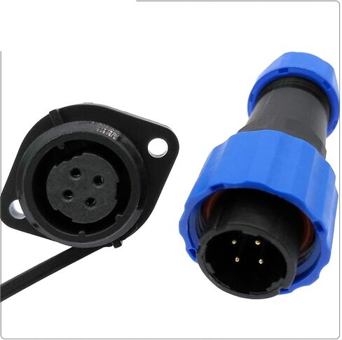 SP13 Connector IP68 2pin 3pin 4pin 5pin 6pin 7pin Cable Connectors and Socket 1Pcs(Back Nut,5P) in Saudi Arabia