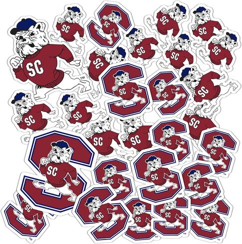 Desert Cactus South Carolina State University Sticker SCSU Bulldogs Vinyl Decals Laptop Water Bottle Car Scrapbook Sheet T1 (Type 1-1) in Saudi Arabia