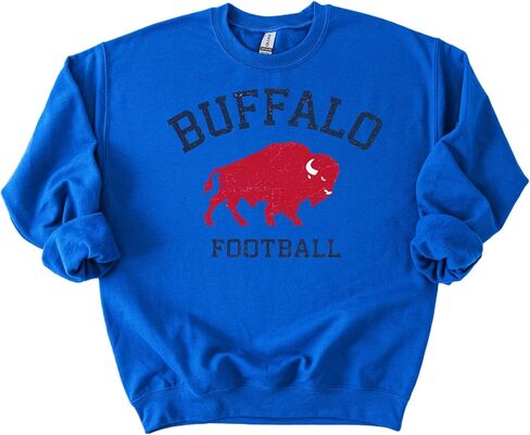 Retro Game Day Crewneck – بلوفر برسومات الجاموس العتيق – in Kuwait