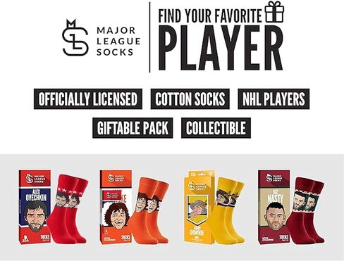 Major League Socks - NHL Tampa Bay Fan Socks - Ice Hockey Apparel - Unisex, Sizes 7-13 (Ideal Holiday Gift) in Saudi Arabia
