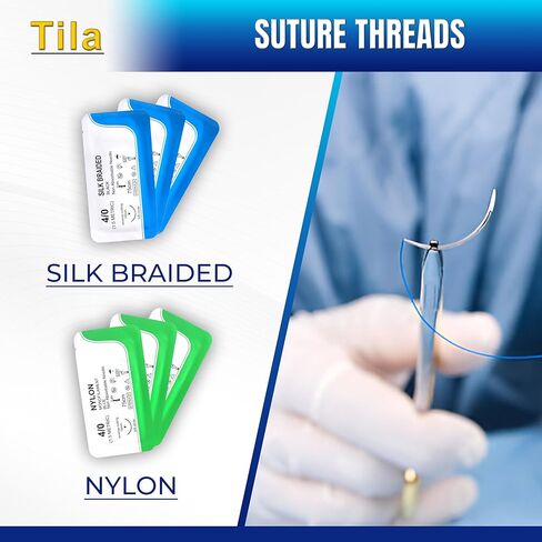 Suture Training Kit for Students – Educational Suturing Practice Set with Silicone Pad, 8 Threads, Practice Cutting Tools, Forceps, Scissors & Storage Case – for Medical, Nursing & Vet Training in Saudi Arabia