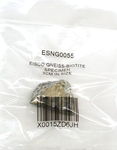 عينة EISCO Biotite Gneiss (الصخور المتحولة)، تقريبًا. 1 بوصة (3 سم) - عبوة من 12 قطعة in Saudi Arabia