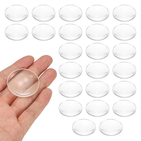 PATIKIL 12 Pack Biconvex Lens, 37mm Dia. 42mm Focal Length Aspheric Optical Lenses Magnifier Paperweight Acrylic Double Convex for DIY Office Desk Home Science Experiment Telescope in Saudi Arabia