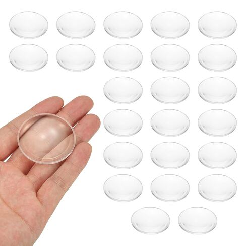 PATIKIL 12 Pack Biconvex Lens, 37mm Dia. 42mm Focal Length Aspheric Optical Lenses Magnifier Paperweight Acrylic Double Convex for DIY Office Desk Home Science Experiment Telescope in Saudi Arabia