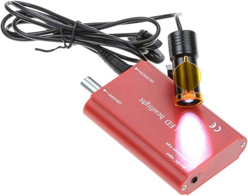NSKI 5W Lamp Insert Type with Filter and Belt Clip Type Rechargabe Battery for Loupes (Red) in Saudi Arabia