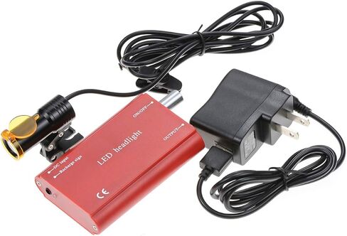 NSKI 5W Lamp Insert Type with Filter and Belt Clip Type Rechargabe Battery for Loupes (Red) in Saudi Arabia