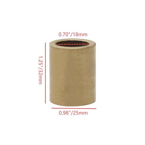 Sleeve Bearings OD 25mm ID 18mm Length 32mm Brass Self-Lubricating Sintered Bronze Bushings in Saudi Arabia