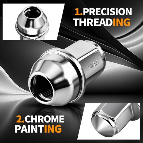 24Pcs 12x1.5 OEM Lug Nuts Fit for 2015-2025 Ford F150 Expedition & Lincoln Navigator, One-Piece Design Factory Steel Tuner Nuts, 21mm Hex Anti-Rusting Stock Wheel Lugnuts Replace OE# ACPZ1012B in Saudi Arabia