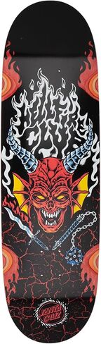 Santa Cruz Stranger Things Hellfire Club Flames 9.00in x 32.00in Skateboard Decks in Saudi Arabia