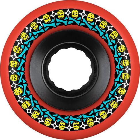 Bones Wheels All Terrain Formula ATF Rough Riders Skateboard Wheels, 56mm, 80A, Red in Saudi Arabia