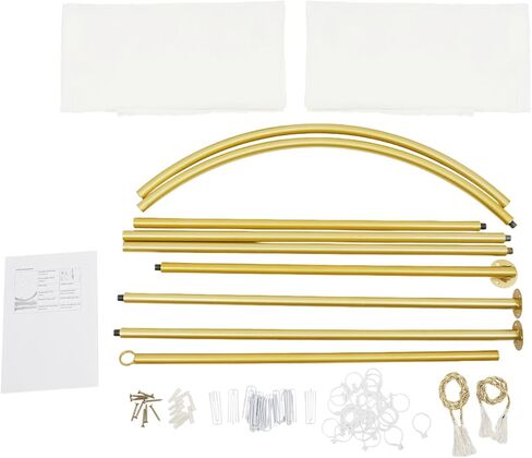 Beauty Salon Room Divider with Curtain, U-Shaped Partition Rod, Privacy Screen for Salon, Spa, Massage, or Treatment Rooms, Iron Frame with Elegant Polyester Curtain, 7.55×3.94ft in Saudi Arabia