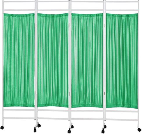 3-6 Panels Privacy Screen,6ft Tall Ward Partition,Freestanding Room Divider with 360° Wheels,Easy to Clean for Office Beauty Salons(Color 2,5-Panel) in Saudi Arabia