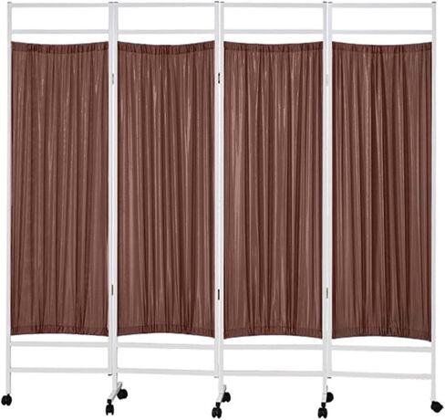 3-6 Panels Privacy Screen,6ft Tall Ward Partition,Freestanding Room Divider with 360° Wheels,Easy to Clean for Office Beauty Salons(Color 2,5-Panel) in Saudi Arabia