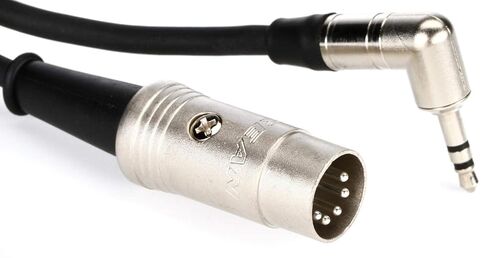 Pro Co BEM35L-06 - Type A 3.5mm TRS Angled to 5Pin MIDI DIN - 6-inch in Saudi Arabia