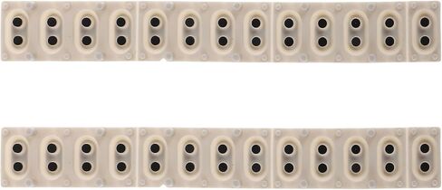 2pcs Conductive Rubber Contact Strip - Silicone Key Contact Pad for Electronic Keyboard Button Repair Digital Piano Rubber Replacement Accessory 12-Key in Saudi Arabia