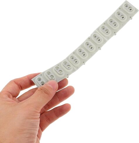 2pcs Conductive Rubber Contact Strip - Silicone Key Contact Pad for Electronic Keyboard Button Repair Digital Piano Rubber Replacement Accessory 12-Key in Saudi Arabia
