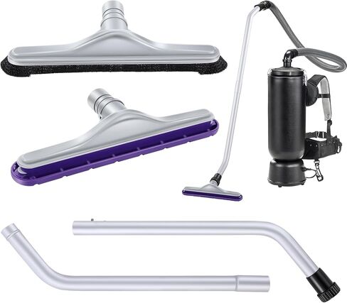 Replacement 2 Piece Vacuum S-Wand & 14" Floor Tool Brush Compatible with Proteam Backpack Vacuums, Compatible with C2401 Backpack & Commercial Vacuums(Horsehair & Round Dusting Brush) in Saudi Arabia