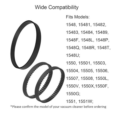 JIEPRO Vacuum Belts Set Compatible with Bissell Models 1548 1551 1551W 1550 Series ProHeat 2X Revolution Pet Carpet Cleaner, Replace Parts 1606428, 1606418, 1606419 in Saudi Arabia