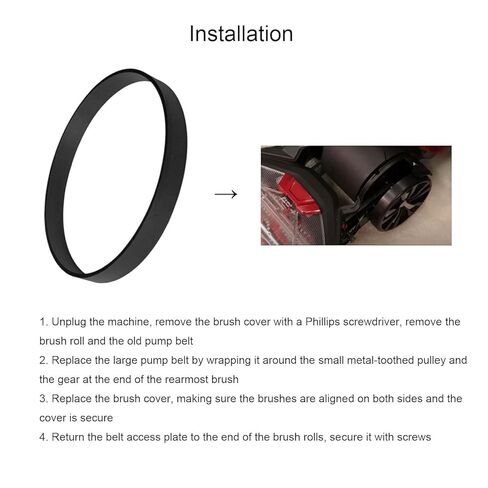 JIEPRO Vacuum Belts Set Compatible with Bissell Models 1548 1551 1551W 1550 Series ProHeat 2X Revolution Pet Carpet Cleaner, Replace Parts 1606428, 1606418, 1606419 in Saudi Arabia