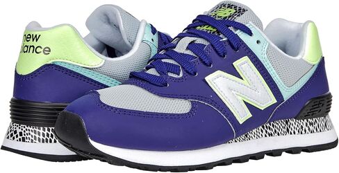 New Balance Women's 574 V2 Holographic Sneaker, Nb White/Rain Cloud, 12 in Saudi Arabia