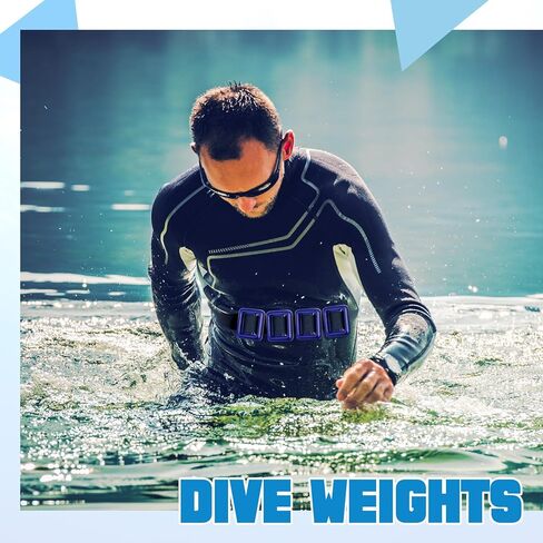 Tellegloww 8 Pcs 2.2 lb Dive Weights for Scuba Diving Weight Belt Coated Dive Weights Nylon Scuba Belt with Metal Quick Release Buckle for Free Diving Spearfishing in Saudi Arabia
