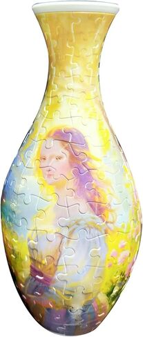 3D Puzzle Vase Unique Flower Vase，Made by 160 Curved Plastic Puzzle Pieces House Warming Gift for Flower Arrangements and Home Decoration in Saudi Arabia