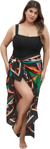 City Chic Women's Plus Size 1 Piece Swimsuit - Maui in Saudi Arabia