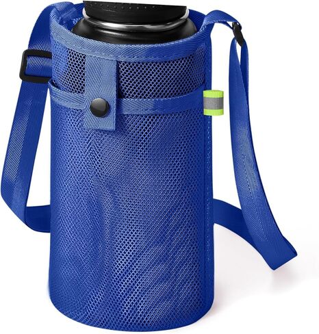 Water Bottle Holder with Adjustable Shoulder Strap Carrier Mesh Water Bottle Bag for Walking Sports Hiking in Saudi Arabia