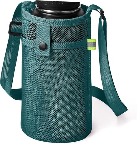 Water Bottle Holder with Adjustable Shoulder Strap Carrier Mesh Water Bottle Bag for Walking Sports Hiking in Saudi Arabia