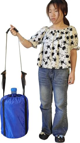 5 Gallon Water Bottle Glass Corboy Carrier Bag with Handle,1 Shoudle Straps,Jug Carrier Easy Carrying,Single Handheld or 1 shoulder,Dual-Person Lift,Dust Cover Fits Standard 5 Gal Jugs,Blue in Saudi Arabia
