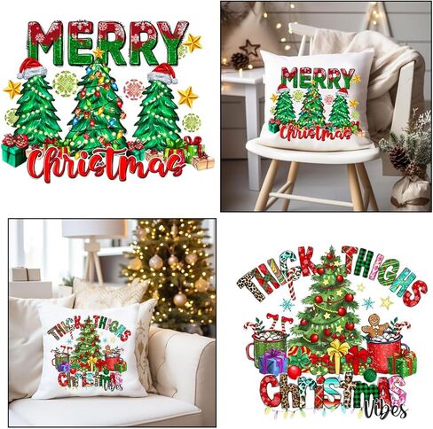 3 Sheets Xmas Heat Transfer Stickers Christmas Iron on Patches Stickers Santa Claus Iron on Transfers Snowman Heat Transfer Decals Winter Deer Vinyl Heat Transfer Applique for Clothes Pillow Hoodie in Saudi Arabia