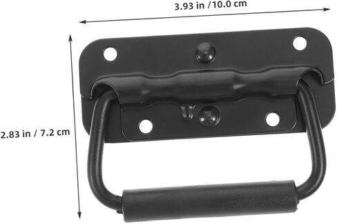 2Pcs Spring Loaded Folding Handles Stainless Steel Pull Handles for Box for Garage Doors and Industrial Equipment Versatile Use Home Workshop in Saudi Arabia