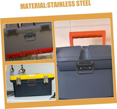2Pcs Spring Loaded Folding Handles Stainless Steel Pull Handles for Box for Garage Doors and Industrial Equipment Versatile Use Home Workshop in Saudi Arabia